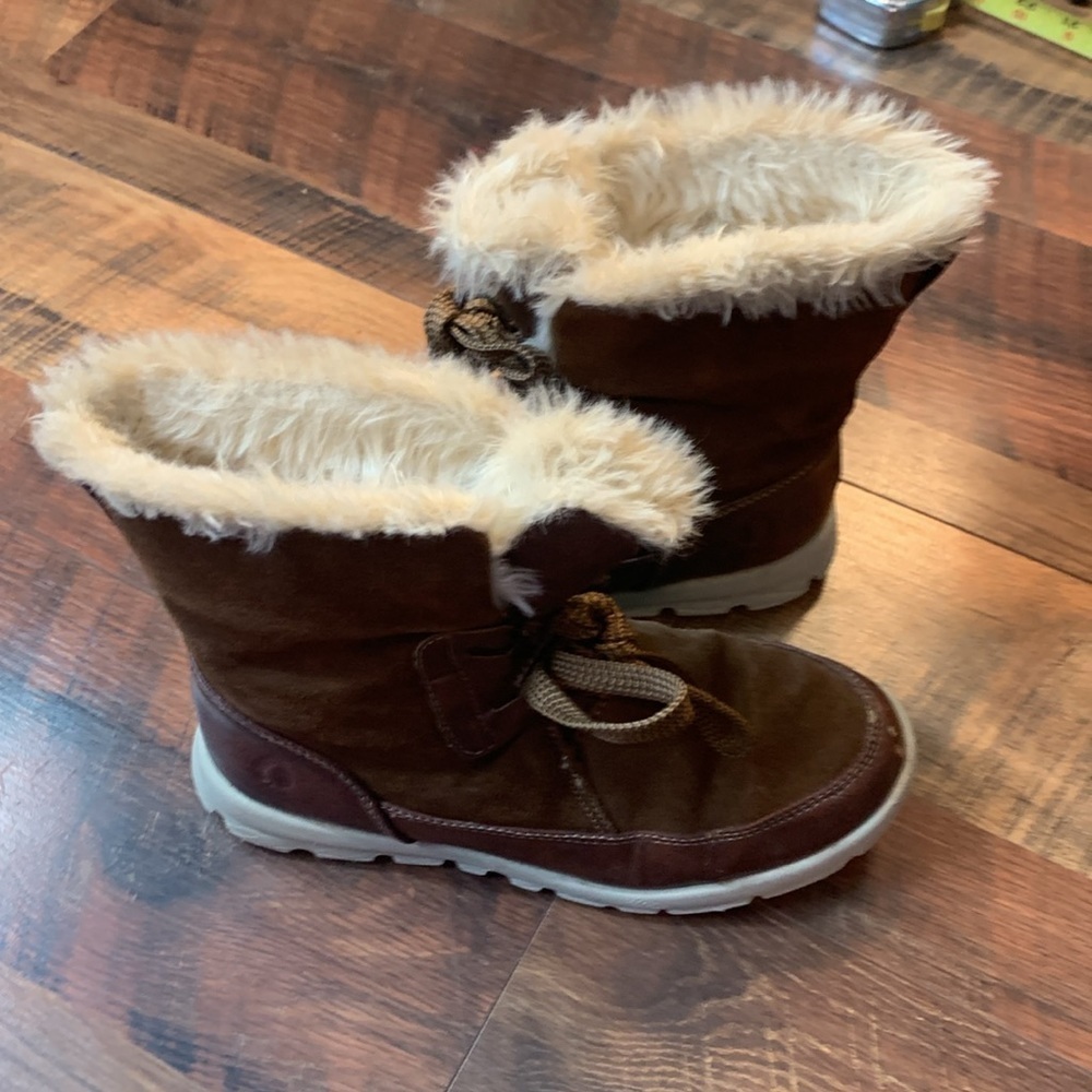 Boots - Leather and man made upper balance material with faux fur in box 32 - Picture 3 of 7